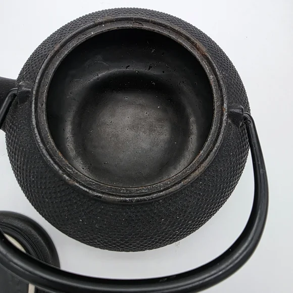 Cast Iron Japanese-Style Teapot - Black - Picture 4 of 6